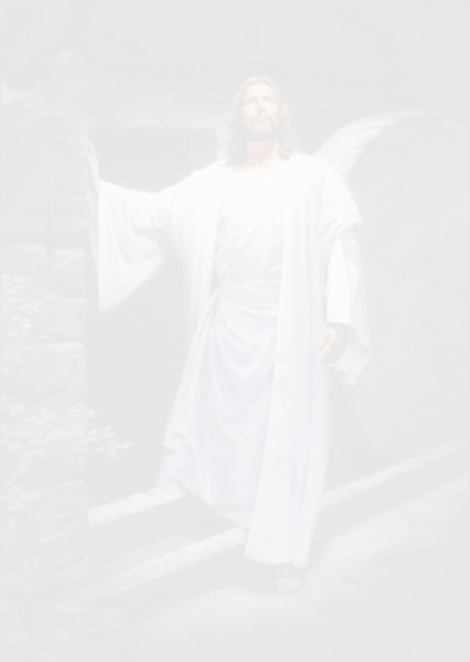 Jesus leaving the tomb